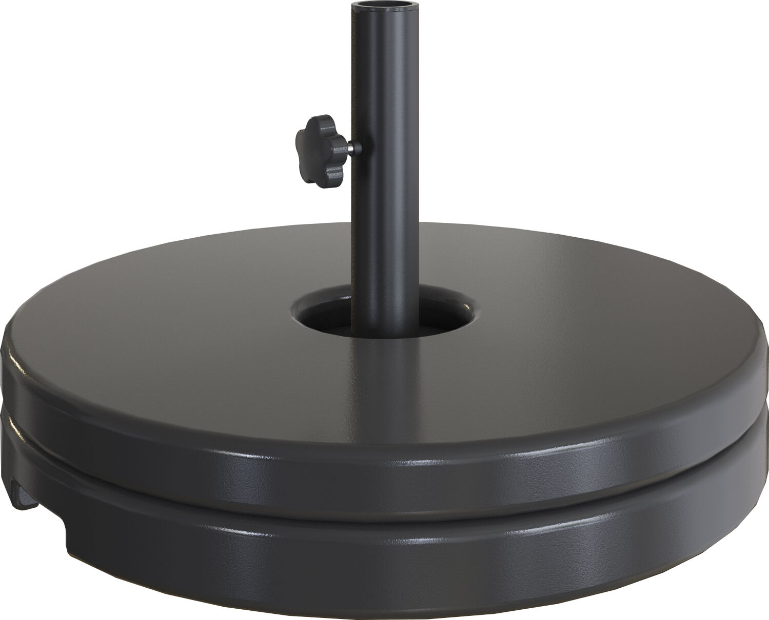 Shade7 40KG Concrete Filled Umbrella Base - Black